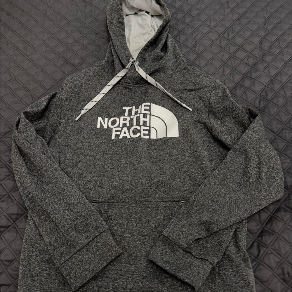 The North Face Gray Pullover Sweater with Logo